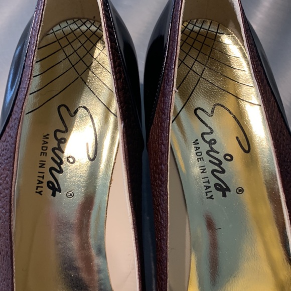 David Evins Brown & Black Spectator Pump Size 9 AA - Picture 4 of 14